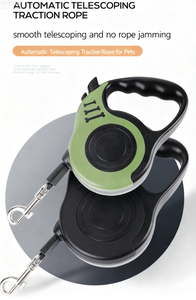 أحزمة كلاب قابلة للتعديل صديقة للبيئة من تايميبت SKUD-40 بطول 5 أمتار، متينة وقابلة للسحب تلقائيًا، مصنوعة من النايلون للجراء أثناء الجري - Product Image 3