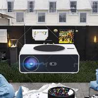 Projecteur LCD intelligent Android à haute luminosité avec résolution Full HD, objectif à mise au point automatique, lampe LED pour salle de classe, réunion, utilisation en extérieur
