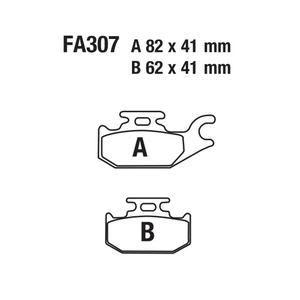 Plaquettes <span class=keywords><strong>de</strong></span> <span class=keywords><strong>frein</strong></span> FA307 ATV compatibles avec <span class=keywords><strong>Can</strong></span> <span class=keywords><strong>Am</strong></span> <span class=keywords><strong>Outlander</strong></span> Max, Cannondale Yamaha YFM 400, Grizzly 450, Kodiak, John Bombardier - Product Image 4