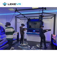 LEKE VR Team Multijugador VR Shooting Battle Walking Space Platform Máquina de juego de realidad virtual Arcade
