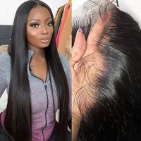 100% cheveux brésiliens crus dentelle frontale fermeture 4x4 5x5 HD fermeture vague de corps frontale 13x4 13x6 fermeture de cheveux humains transparente
