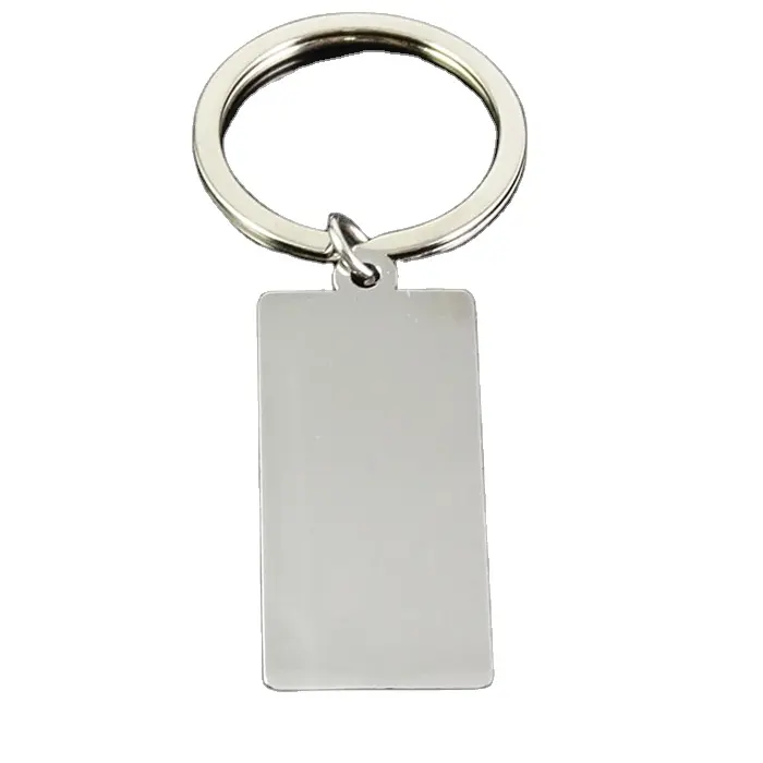 Promotional stainless steel Sublimation Blank design your own keychain/keyholder