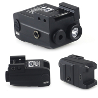 Lampe tactique LED compacte JG25 R+T et combo de viseur laser rouge, lampe de poche de chasse en métal à haute visibilité