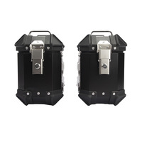Coffre Arrière et Latéral Universel pour Moto, Bagagerie en Alliage d'Aluminium, Capacité de 28L à 100L