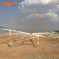 SOEASY Système de montage au sol solaire en aluminium de type N pour panneaux photovoltaïques en champ ouvert, structure de montage au sol pour utilisation agricole et industrielle