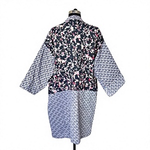 Reversible Boho Floral Printed Open-Front <b>Kimono</b> Two-Sided Ethnic Shrug <b>Jacket</b> ODM Spring Breathable Cotton - Product Image 4