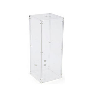 Grande boîte à dons rectangulaire en acrylique transparent avec serrure, support au sol, boîte à suggestions en acrylique pour les billets <span class=keywords><strong>de</strong></span> tombola - Product Image 2