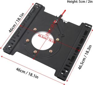 ฐานหมุนเบาะนั่งผู้โดยสารในรถยนต์แบบหมุนได้ 360 องศา ฐานหมุนแปลงเบาะนั่งรถบ้าน ใช้ได้กับเบาะนั่ง Sprinter <span class=keywords><strong>Transit</strong></span> T5 T6 - Product Image 5