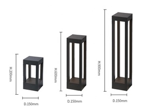 Lampadaire de jardin en acier Corten : une lueur artistique pour l'aménagement paysager - Product Image 2