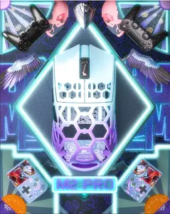 DarmoShark M2PRO personalizado 8K ratón inalámbrico para juegos <span class=keywords><strong>esqueleto</strong></span> 40g ligero ergonómico FPS 8K PAW3950 portátil 600IPS regalo PC - Product Image 3