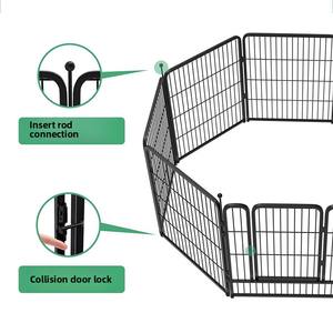 Groothandel Massief Metalen Hondenhek Indoor/Outdoor Pet <span class=keywords><strong>Cage</strong></span> Fabrikant Kleine/Middelgrote/Grote Dieren Mesh Huizen Voor Fokknop - Product Image 3