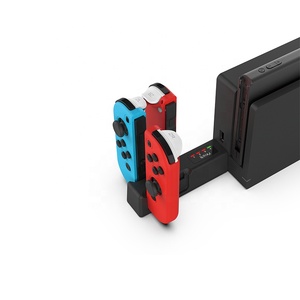 HBS-194 4 In 1 Nintend Joy Cons แท่นชาร์จแบบพกพาพร้อมไฟแสดงสถานะ - Product Image 3