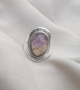 Ametrino Natural de alta calidad, Plata de Ley 925, anillo de piedras preciosas de doble tono hecho a mano, joyería de fiesta de boda para mujer, venta al por mayor - Product Image 3