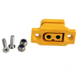 Amass XT60E-F XT60E-<span class=keywords><strong>M</strong></span> コネクタ XT60 コネクタ XT60 パネルマウント ネジで固定 RC バッテリー ドローン Lipo 用 - Product Image 3