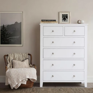 Ngăn kéo tủ bằng gỗ lắp ráp hoàn chỉnh cho phòng ngủ lớn 2-4 ngăn kéo đặt màu trắng đen 80cm W x 106cm H x tủ phòng khách - Product Image 1