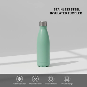 Bouteille d'eau isotherme en acier inoxydable à double paroi sous vide pour le camping et les voyages, garde au chaud et au froid - Product Image 2