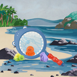 2024 alta calidad 7 piezas plástico niños pesca conjunto agua jugar juguetes <span class=keywords><strong>de</strong></span> baño con red <span class=keywords><strong>de</strong></span> captura <span class=keywords><strong>de</strong></span> <span class=keywords><strong>peces</strong></span> <span class=keywords><strong>que</strong></span> cambia <span class=keywords><strong>de</strong></span> <span class=keywords><strong>Color</strong></span> - Product Image 3