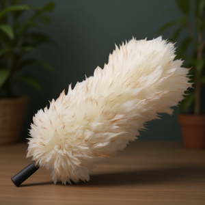 Plumeau en laine d'agneau LWDU0, outil de nettoyage doux pour dépoussiérer - Product Image 3