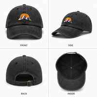 Gorra de Papá Personalizada con Bordado, de Algodón Lavado, para Montaña y Aire Libre, de 6 Paneles, Ajustable, 9 Colores, Estilo Vintage, para Senderismo, OEM, Venta al por Mayor, MOQ Bajo