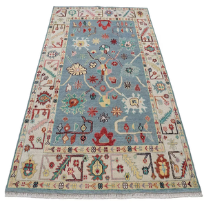 Tapis en laine noué à la main de qualité supérieure en forme de rectangle luxe traditionnel moderne toucher extérieur décoration de sol de la maison - Product Image 4
