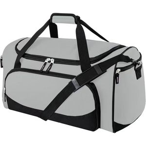 Bolsa Deportiva Resistente Uarition de 50L, Bolsa Grande para Gimnasio, Viajes y Deportes para Hombre, Color Gris - Product Image 1