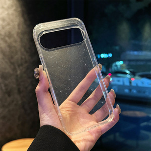 เคสโทรศัพท์กันกระแทกมีกากเพชรใส PC TPU สำหรับ <span class=keywords><strong>Google</strong></span> Pixel 9 Pro XL 9A 8กรอบแข็งเป็นประกาย - Product Image 1