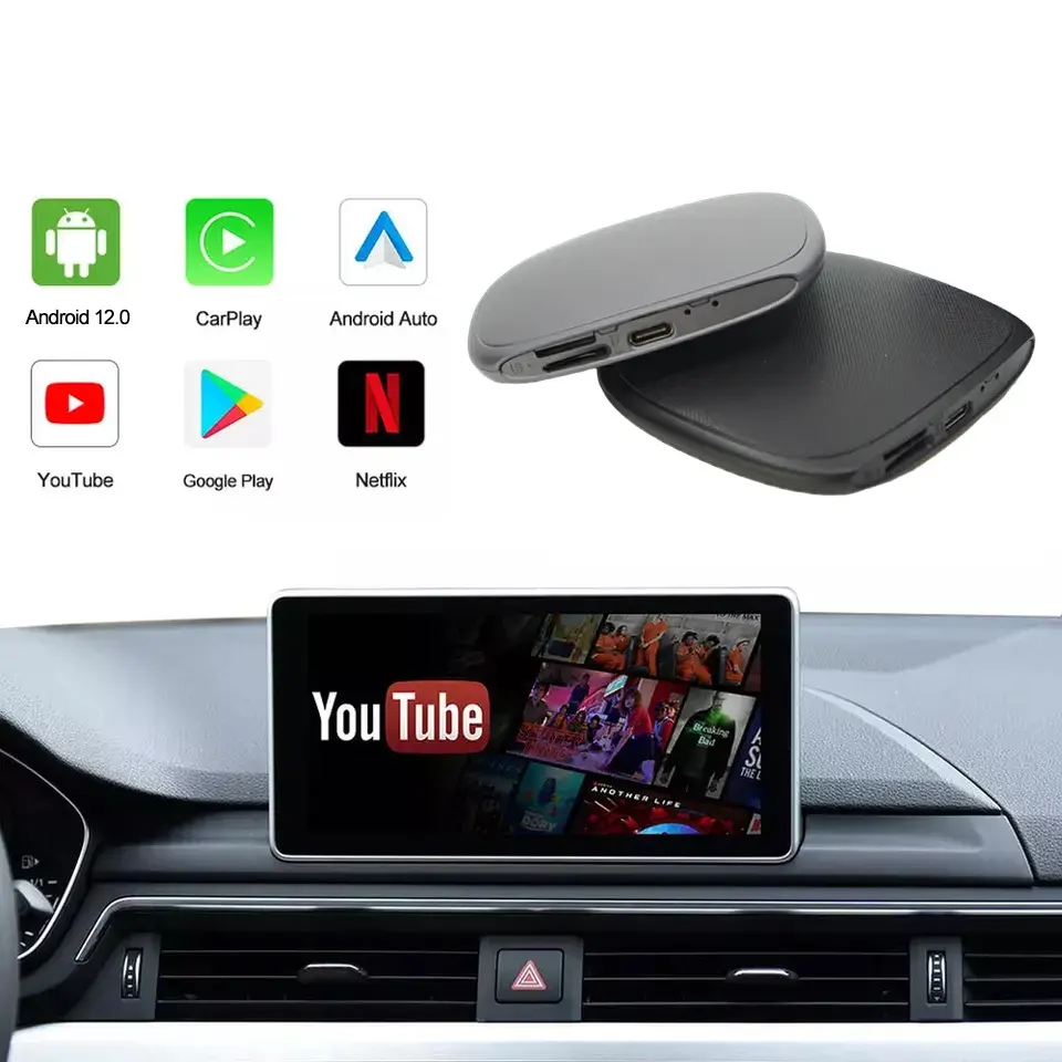 Scatola magica all'ingrosso 4 + 64GB CarPlay portatile Android 13 Video multimediale Wireless Car Play Ai Box per Netflix Youtube