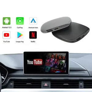 批发魔盒4 + 64GB便携式CarPlay安卓13多媒体视频无线车载播放网飞Youtube人工智能盒