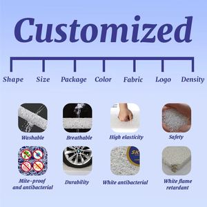 4D alto supporto rimovibile lavabile alto rimbalzo Vermicelli polimero aria nido Poe materiale cuscino per il collo - Product Image 5