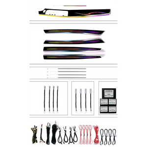 Luz ambiental para <span class=keywords><strong>Porsche</strong></span> <span class=keywords><strong>Macan</strong></span> 2018-2023 fábrica Original 1:1 molde Auto LED atmósfera iluminación coche decoración lámpara - Product Image 1