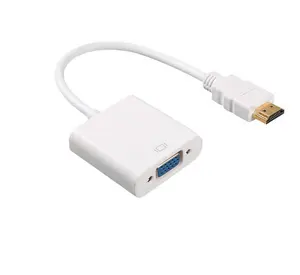 HDMI To VGA Cable Adapter HDMI To VGA Converter Male To Female With Built-in Chipset and up to 1080p