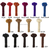 AliLeader Vente en Gros Mèches Rasta Colorées Naturelles Noires 100% Cheveux Humains Crochet 8-20 Pouces Extensions de Locks Afro Kinky