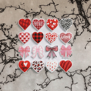 Parches Bordados Termoadhesivos Rojos con Diseño de Flecha, Arcoíris, Cuadros, Puntos y Corazones para Ropa y Sombreros de Fieltro - ¡Gran Oferta! - Product Image 3