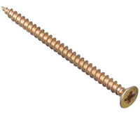 Yellow Zinc Plated Flat Head Steel Screws Carbon Steel Phillips Countersunk Screws Industrial Fasteners