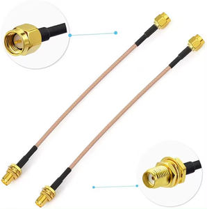 Câble coaxial d'extension RG179 50 Ohm Pigtail Jumper <span class=keywords><strong>Cox</strong></span> Cables BNC Angle Mâle vers BNC Mâle pour antenne WiFi - Product Image 2