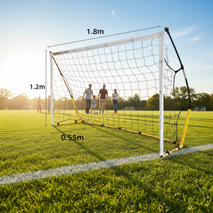 Ensemble de buts de football pour enfants, filet de football pliable léger avec sac de transport - Product Image 4