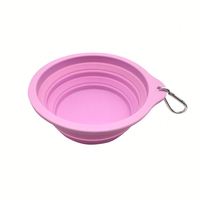 Gamelles Pliables pour Chiens de Haute Qualité 350ML Gamelle Portable en Silicone pour Animaux de Compagnie Accessoires Bol d'Alimentation et d'Eau de Voyage