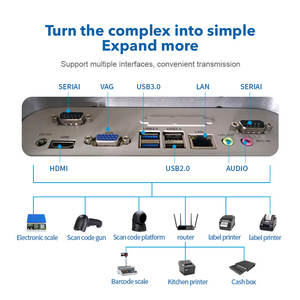 Caisse enregistreuse électronique à prix d'usine, terminal de point de vente intelligent avec écran tactile, terminaux de caisse enregistreuse de bureau - Product Image 3