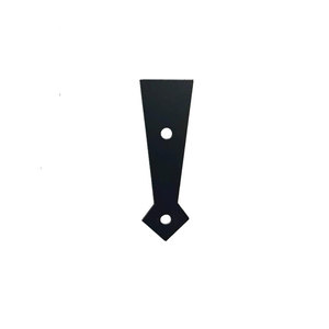 Plaque en fer en forme de flèche AYJ 73x21mm Noir mat Accessoire de quincaillerie pour connecteur de meubles - Product Image 2
