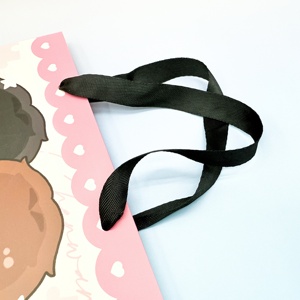 Borsa per la spesa in cartone Kraft marrone stampata su misura con manici artistici del supermercato per regalo alimentare con il tuo - Product Image 3