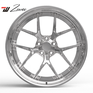 ZW <span class=keywords><strong>2</strong></span> pièces forgées 5x112 5x130 jantes de voiture à finition chromée personnalisée pour Mercedes benz SL63 W218 Ferrari F430 18 19 20 21 jantes de 22 pouces - Product Image 2