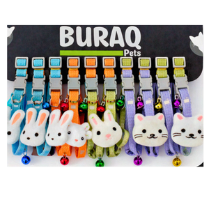 Premium Ultra Soft Bunny <b>Collar</b> Adjustable Comfortable Pet <b>Collar</b> for Rabbits Daily Wear Gentle Fit and Style - Product Image 3