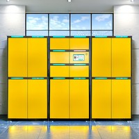 Casillero Inteligente para Equipaje en Estaciones de Tren y Aeropuertos, con Código QR, Pantalla Táctil, Automático, de Acero, para Hoteles y Centros Comerciales