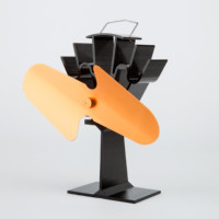 Ventilateur d'extraction pour poêle à granulés de bois, chauffage extérieur alimenté par la chaleur, 2 pales, Ecofan, accessoires pour ensembles de cheminées, pour l'hiver à domicile