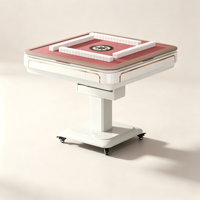 Meja Mahjong Otomatis Ant Novelty Silent Portable Lipat Elektrik dengan Roda, Set Meja Makan Serbaguna yang Stabil
