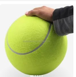 Büyük köpekler için tenis topu 9.5 "şişme dev tenis topları Pet çiğnemek oyuncak köpek tenis topu büyük evcil hayvan oyuncakları komik açık spor - Product Image 5