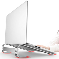Support Ergonomique pour Ordinateur Portable en Aluminium, Rehausseur Pliable et Ajustable pour MacBook, Idéal pour Bureau à Domicile (Support OEM Disponible)