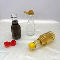 Bouteille Distributrice en Verre de 150 ml (5 oz) pour Huile, Vinaigre, Sauce Soja, Sauce Piquante, Épices, avec Bouchon Flip-Top – Vente Directe Usine