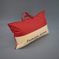 Sac d'emballage pour oreiller en PVC avec fermeture éclair et poignée de luxe