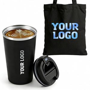 Wholesale 380/510ml Led Smart Display Coffee Cup Custom Business Promo Gift Logo Vacuum Tumbler Travel Stainless Steel Mug - Product Image 1